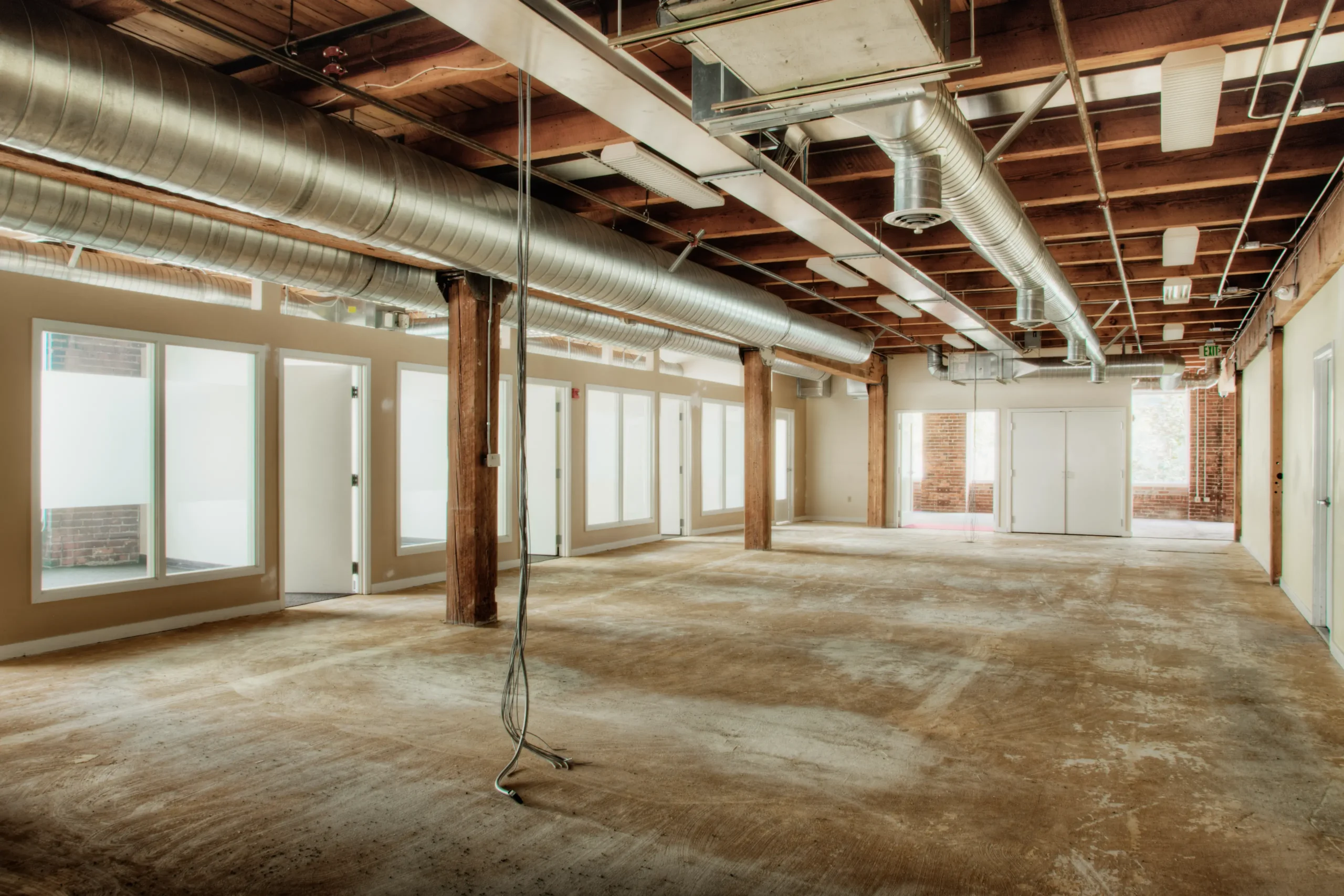 Commercial office framing in the Bronx by Milan Design Construction