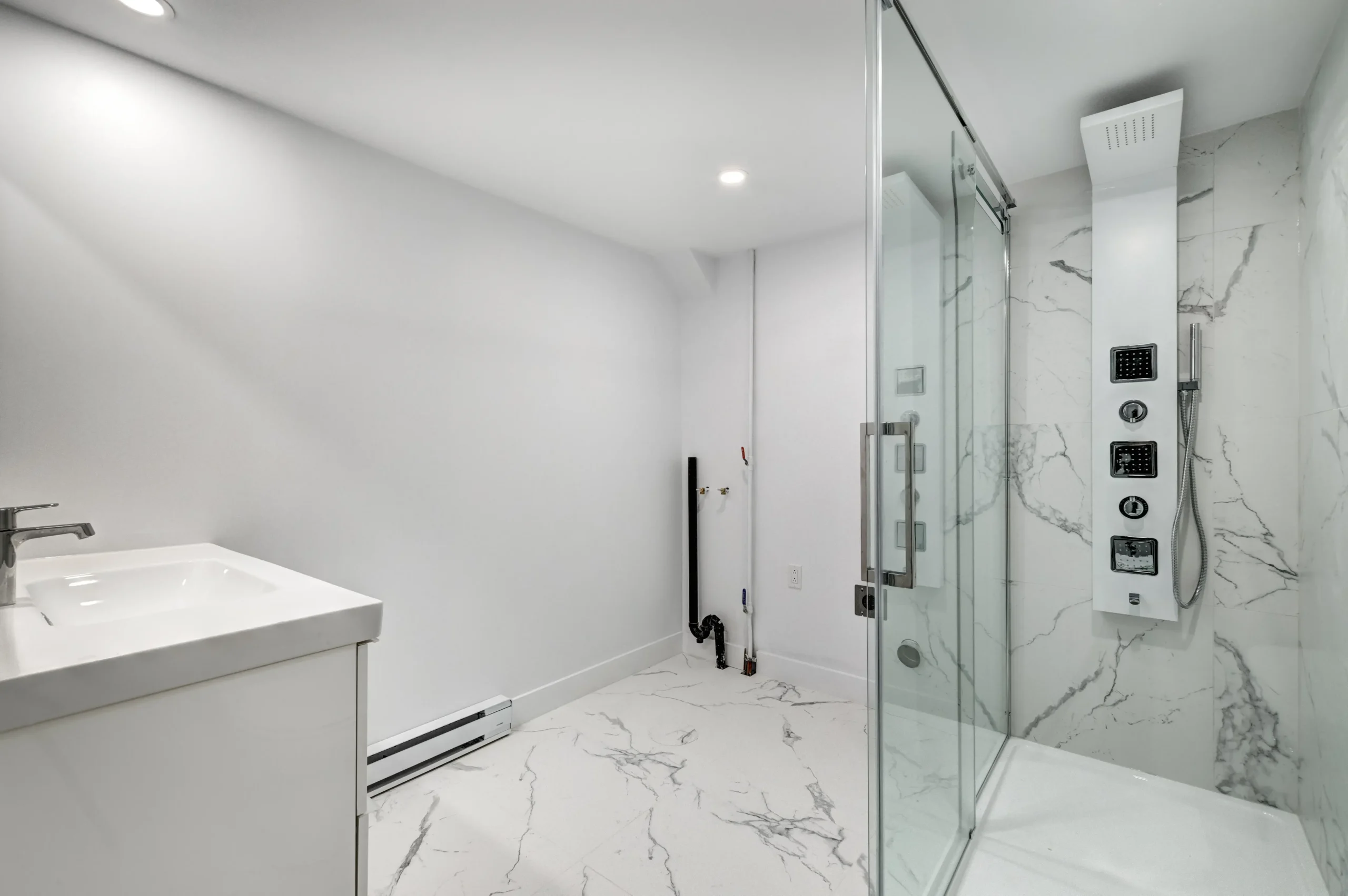 Walk-in shower conversion in Queens by Milan Design Construction