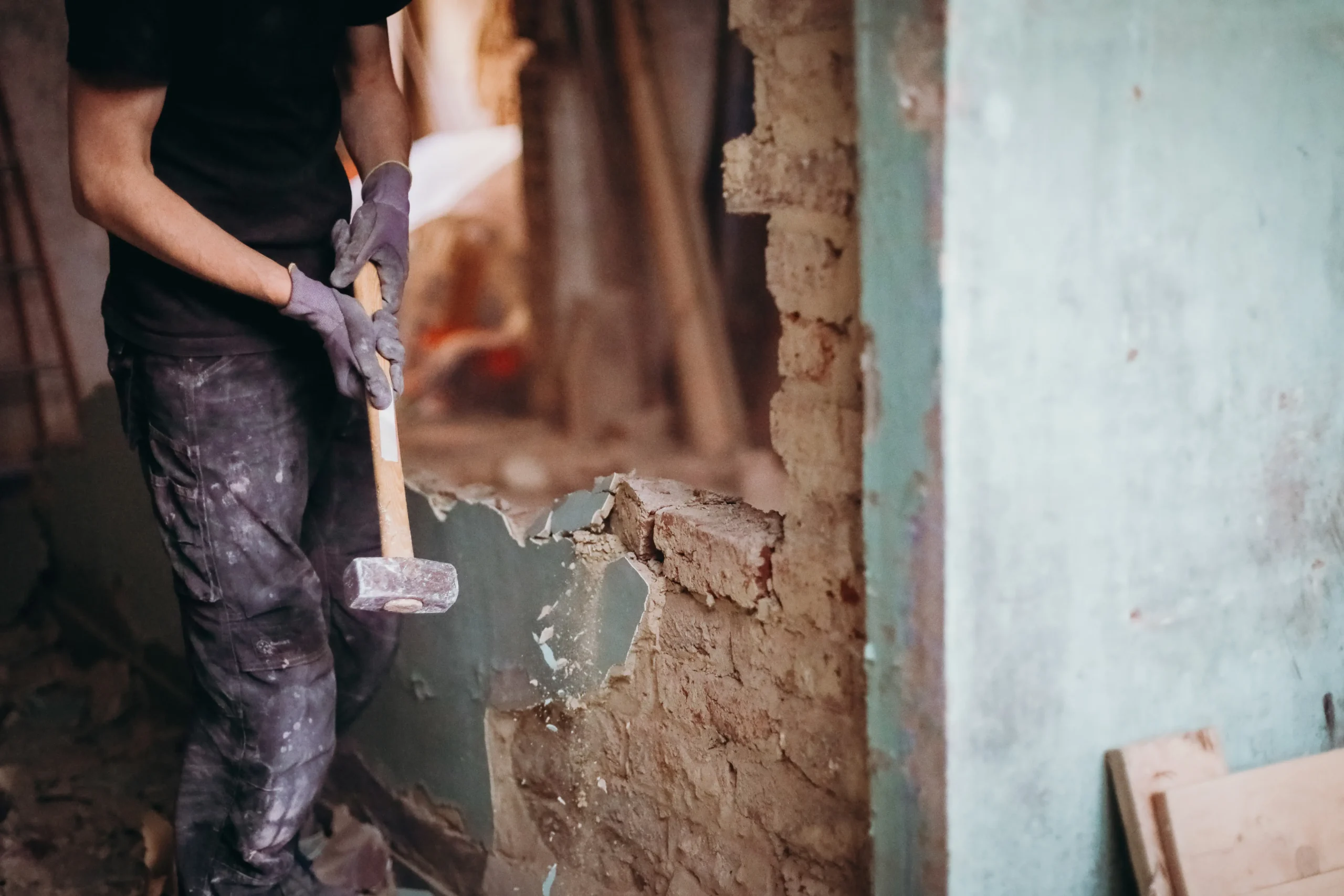 Wall removal demolition in Queens by Milan Design Construction