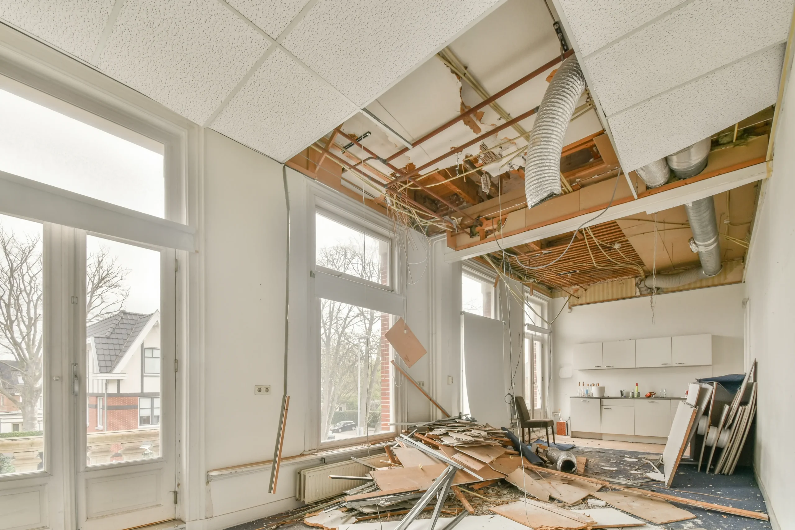 Full gut renovation demolition in Staten Island by Milan Design Construction