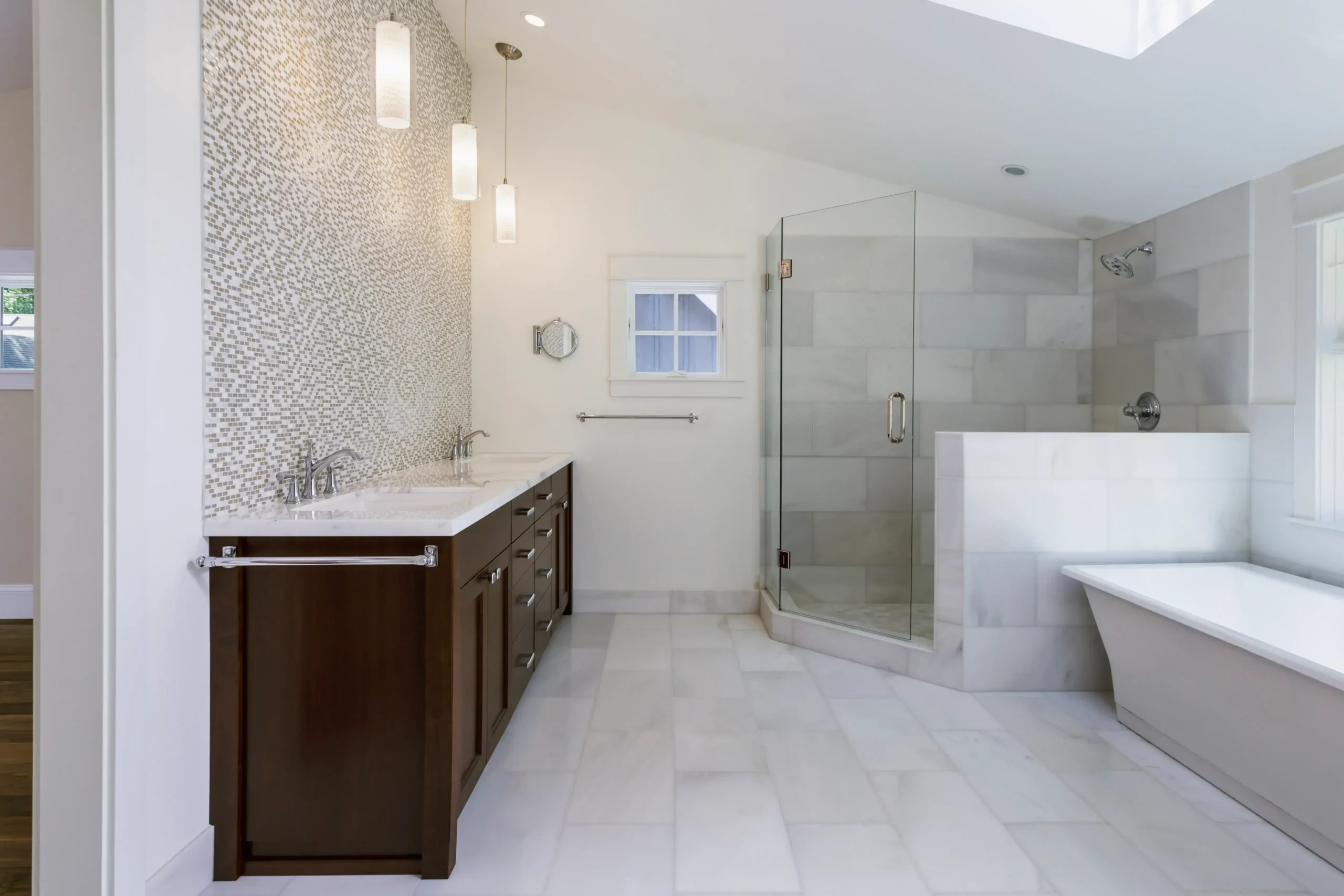 Bathroom remodel project in Brooklyn by Milan Design Construction