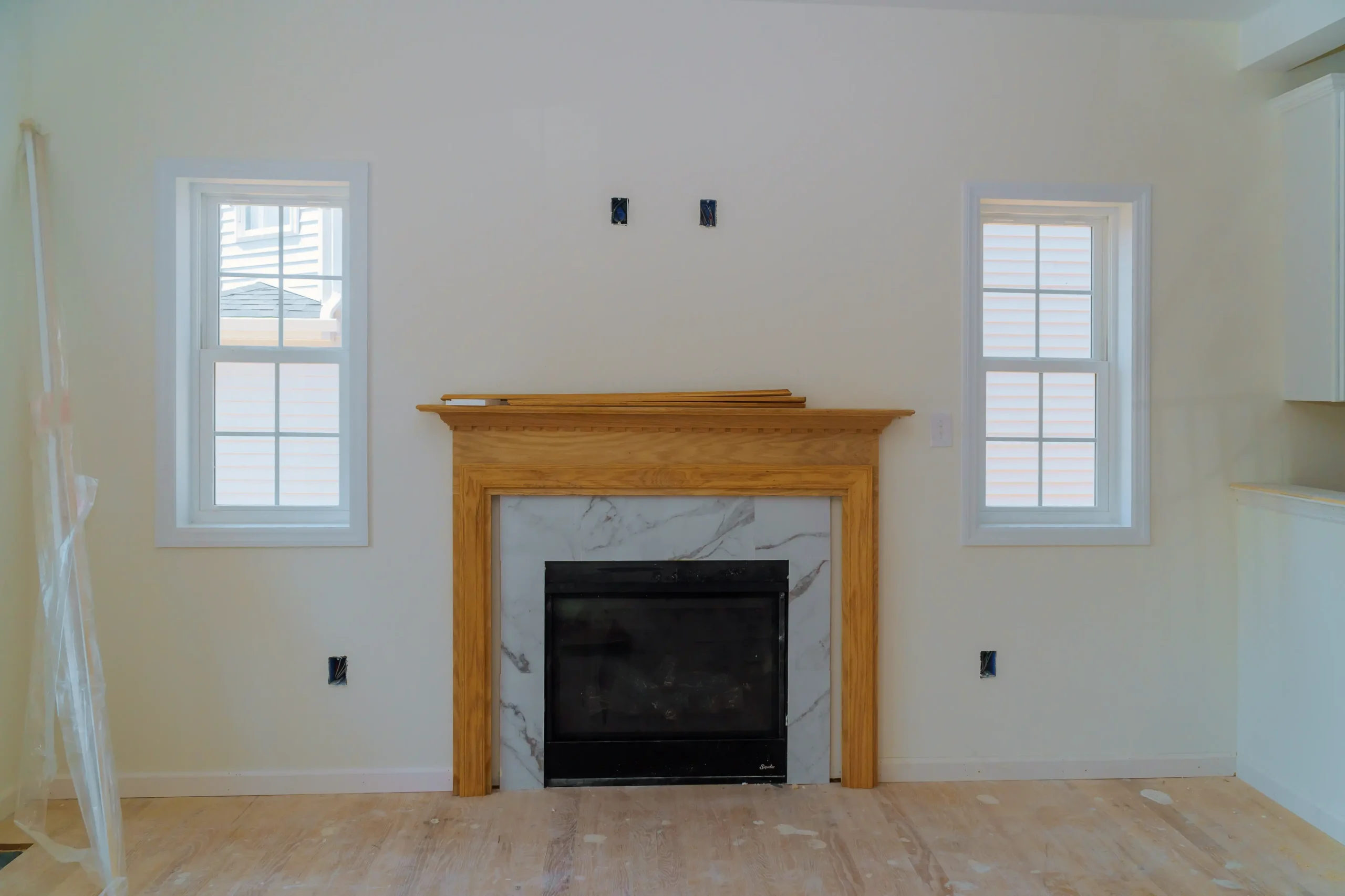 Mantel and Surround in The Bronx, NY by Milan Design Construction