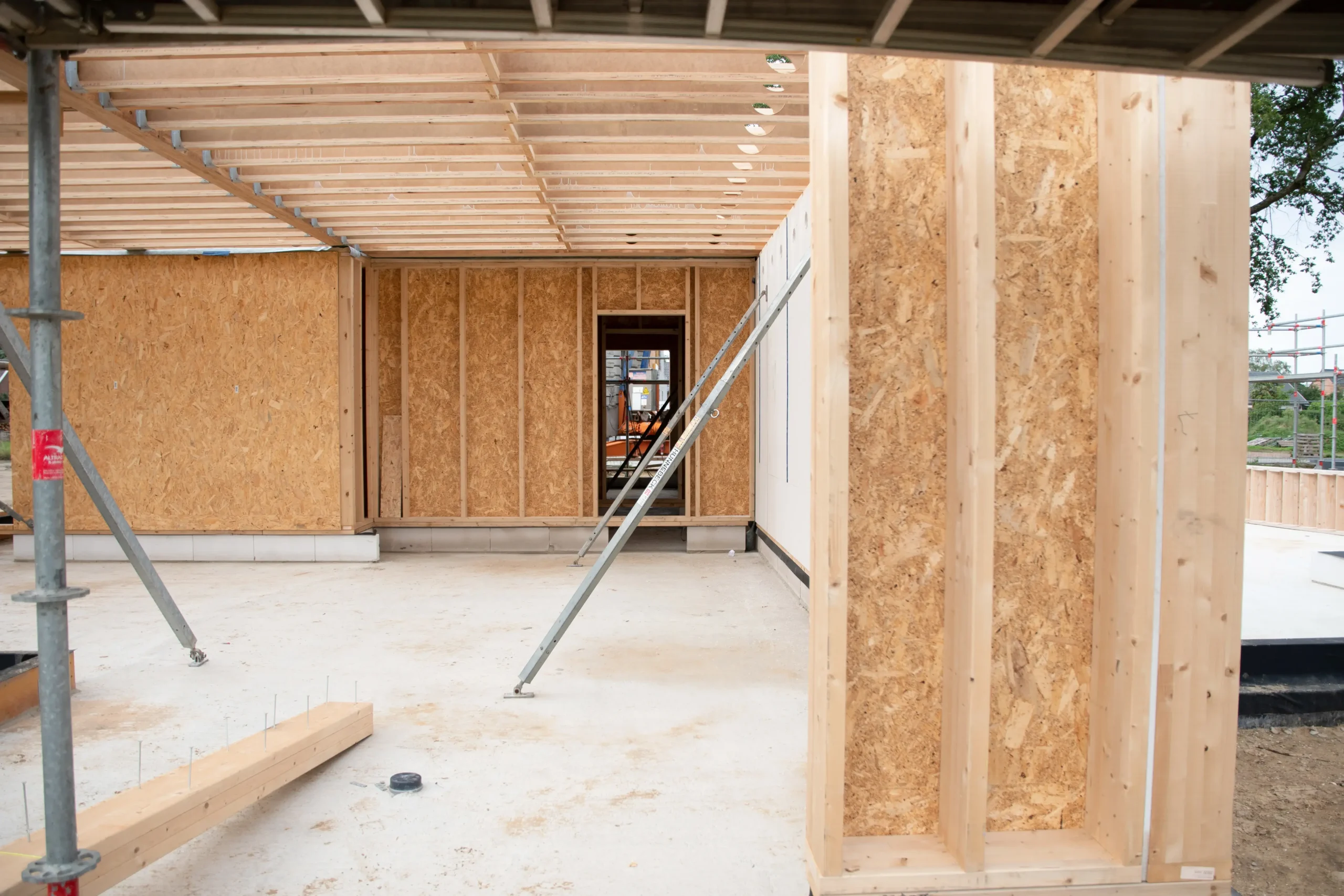 Home addition framing in Staten Island by Milan Design Construction