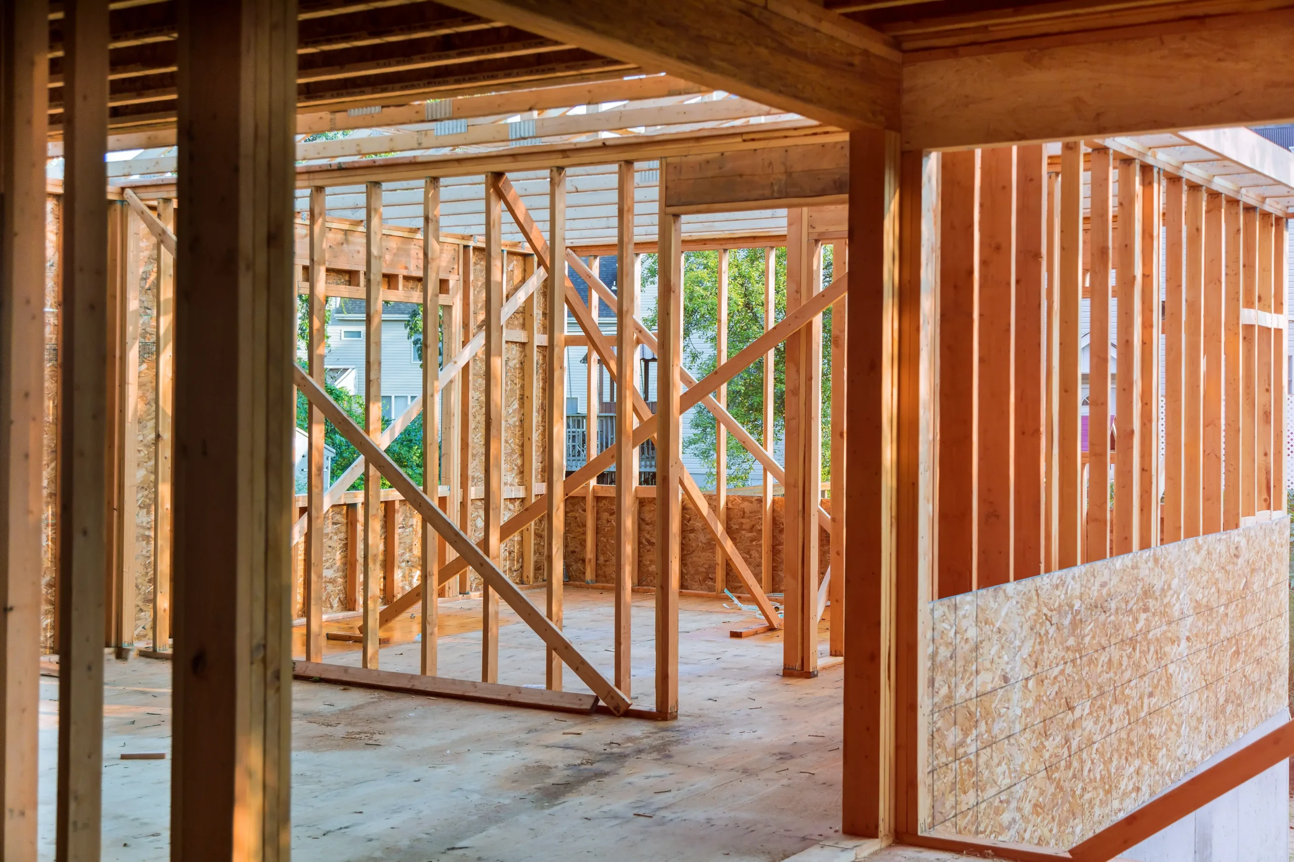 Partition wall framing in Brooklyn by Milan Design Construction