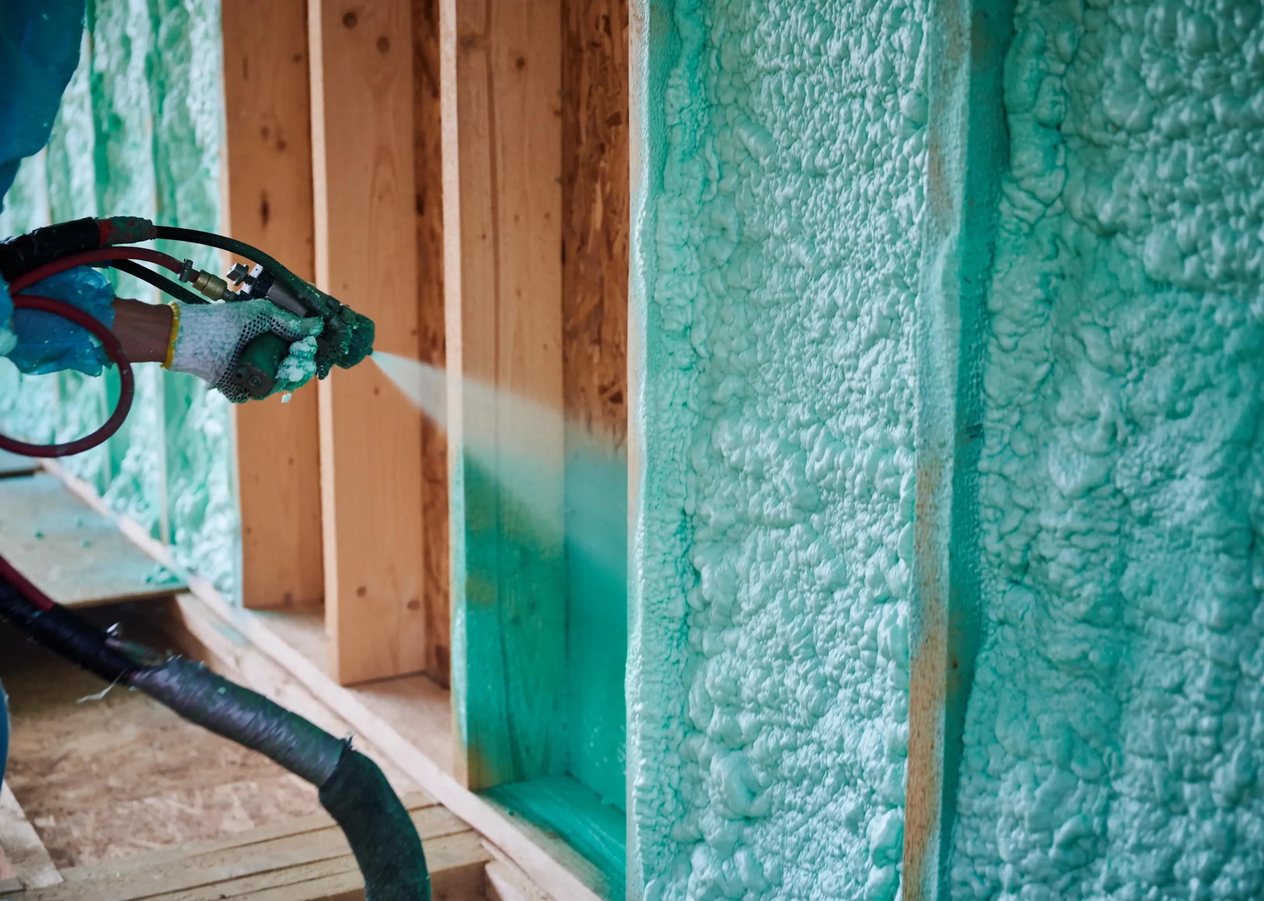 Spray foam insulation installation in Brooklyn by Milan Design Construction
