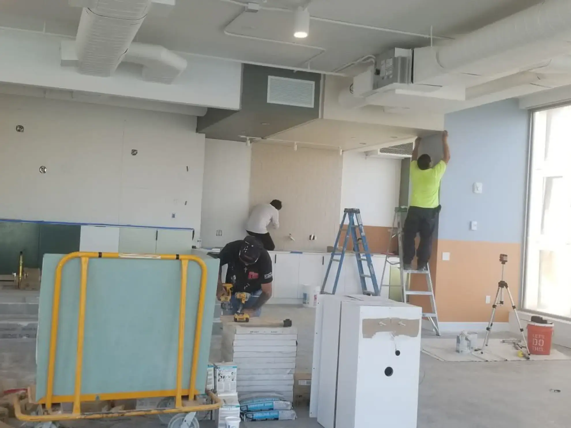 Commercial tile flooring in the Bronx by Milan Design Construction