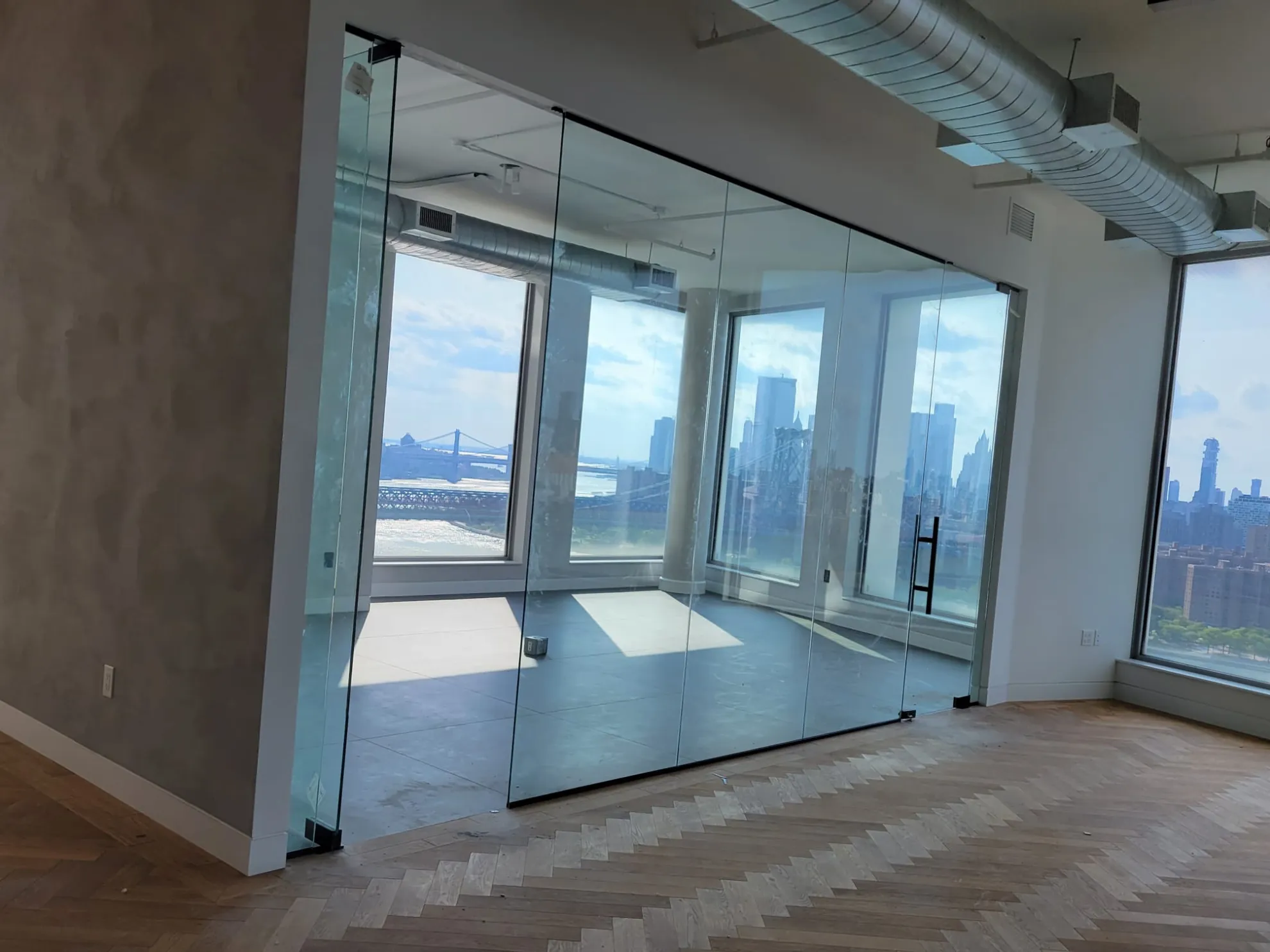 Glass installation project in NYC by Milan Design Construction